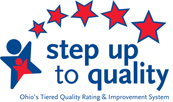 Step Up to Quality poster with icon of person with stars