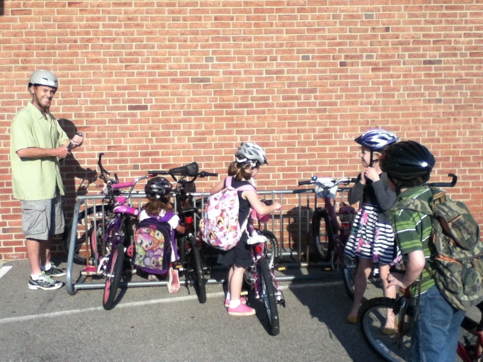 Kids getting bikes